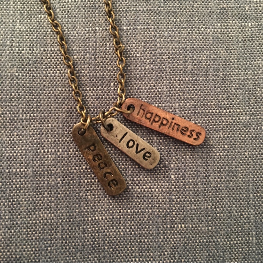 Happiness Tag Necklace